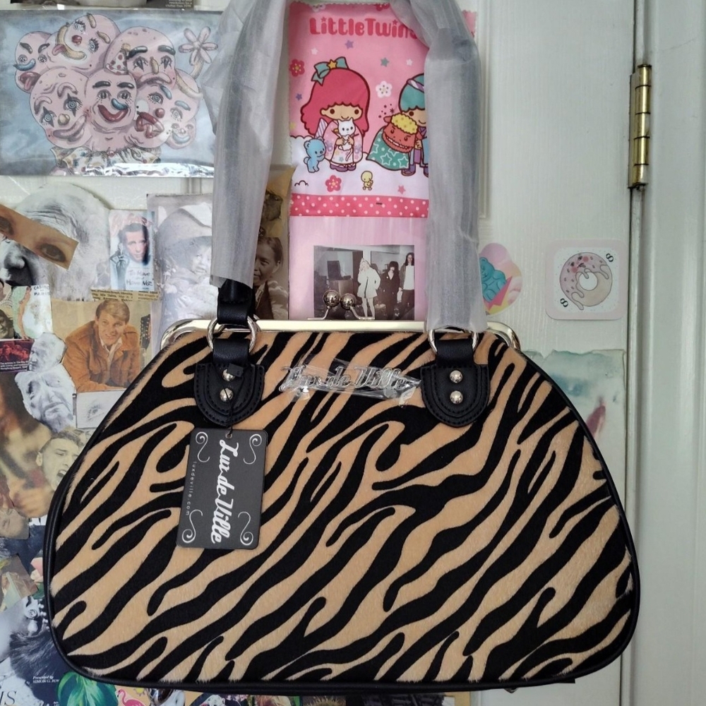 SOLD Zebra Print Handbag